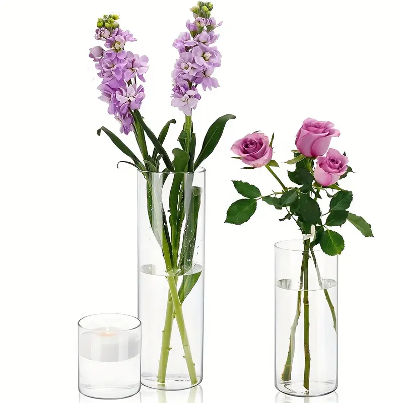 Cylinder tall vase for Centrepiece decoration