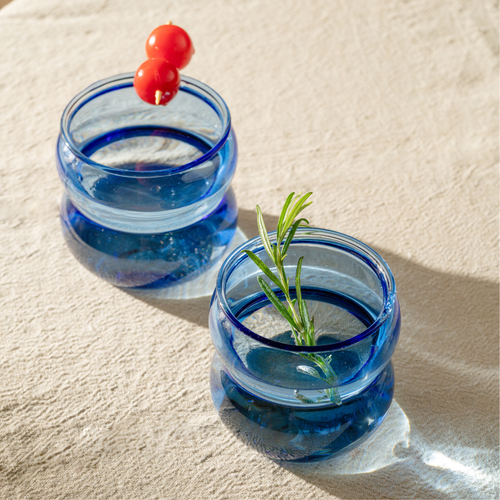 Lune Blue Borosilicate Glass, 300 ml