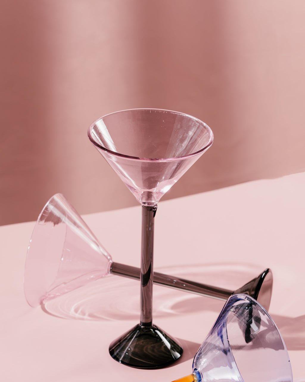 two tone cocktail glass , set of 2