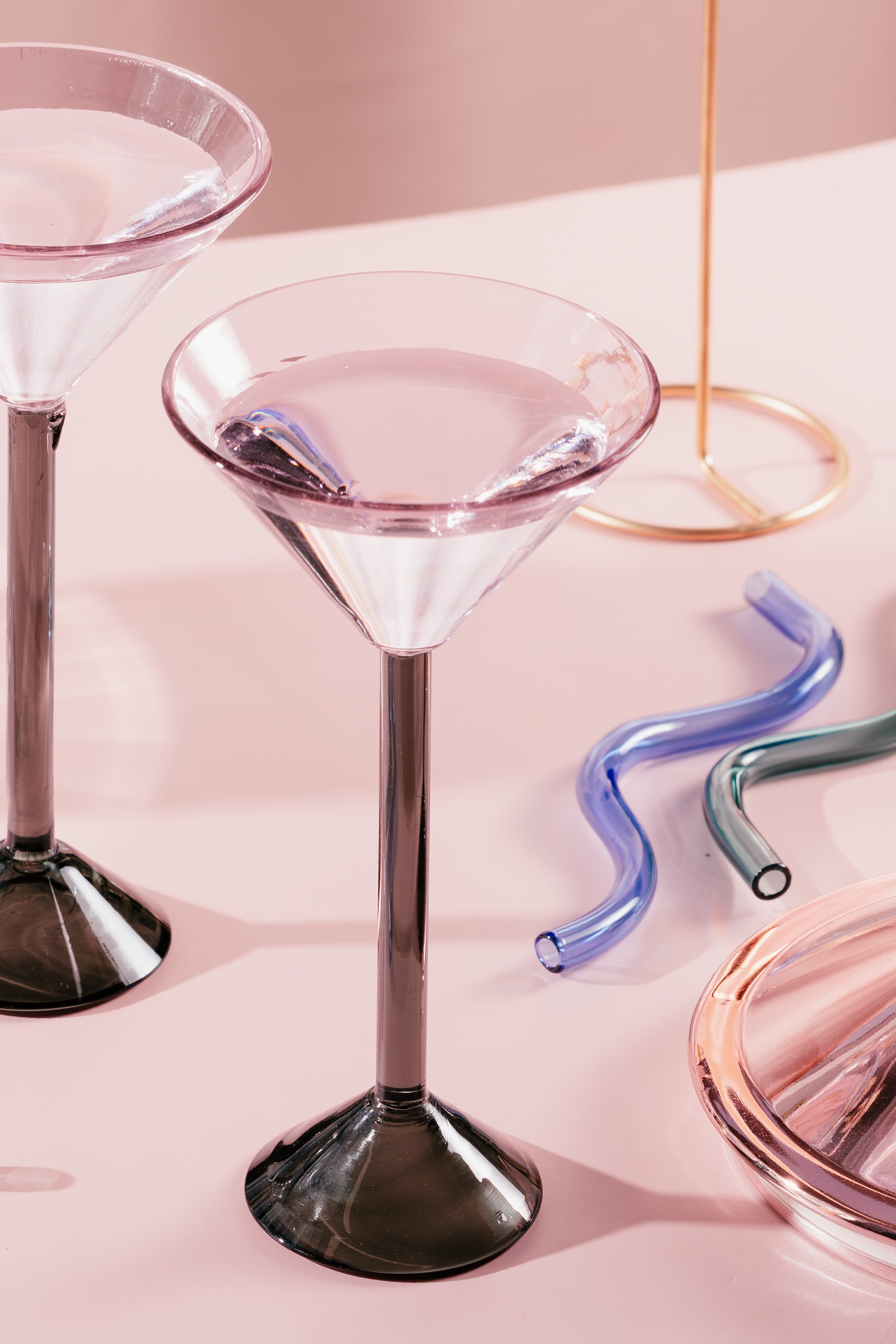 two tone cocktail glass , set of 2