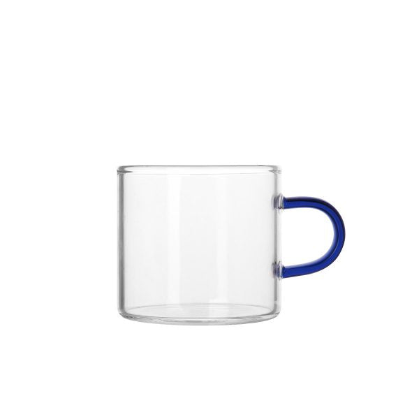 KIKO COFFEE/TEA CUP SET - BLUE HANDLE