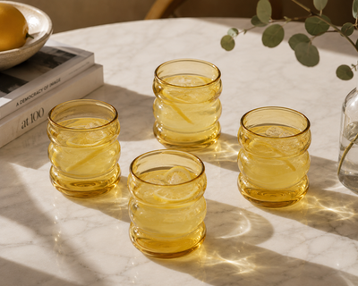 Yellow bubble glass, 310