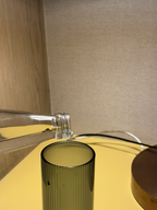 Ribbed smoke glass