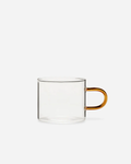 KIKO COFFEE/TEA CUP SET - AMBER HANDLE