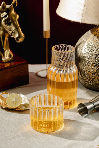 Striped decanter
