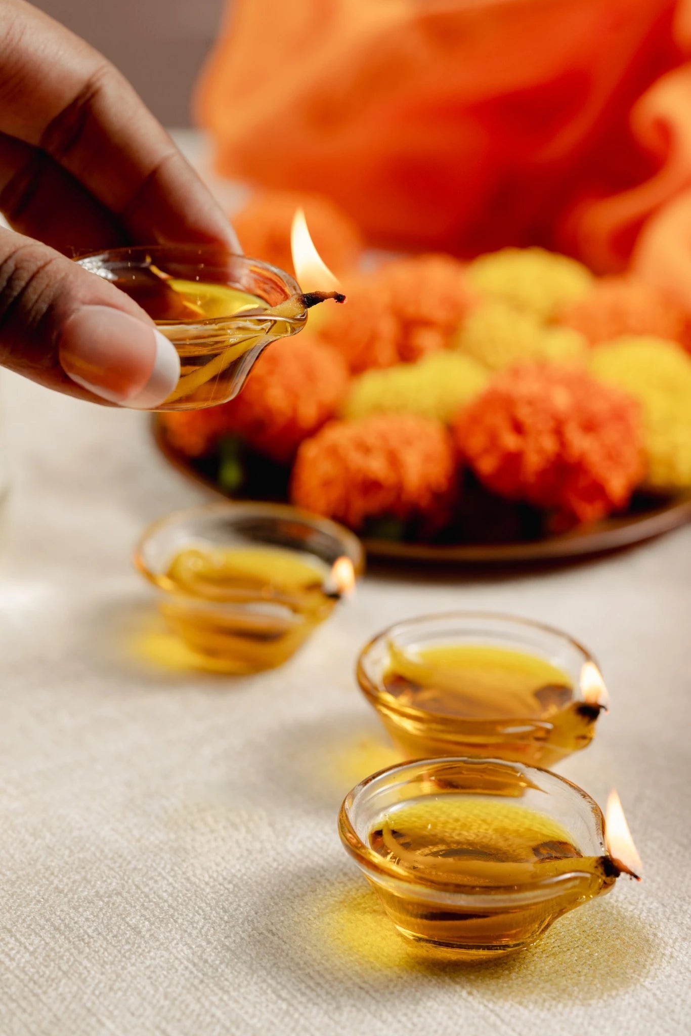 Glass Diyas - reusable , heat resistant borosilicate glass