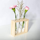 Triple Glass Planter Stand, Modern Flower Vase Stand