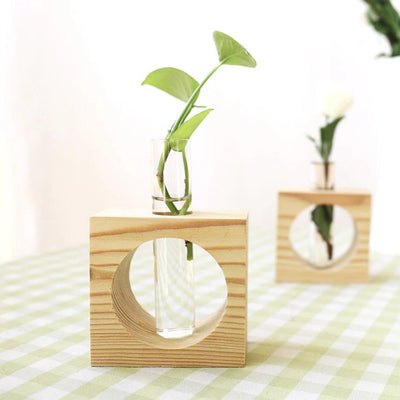 Glass Planter Stand, Hydroponic plant Vase Stand